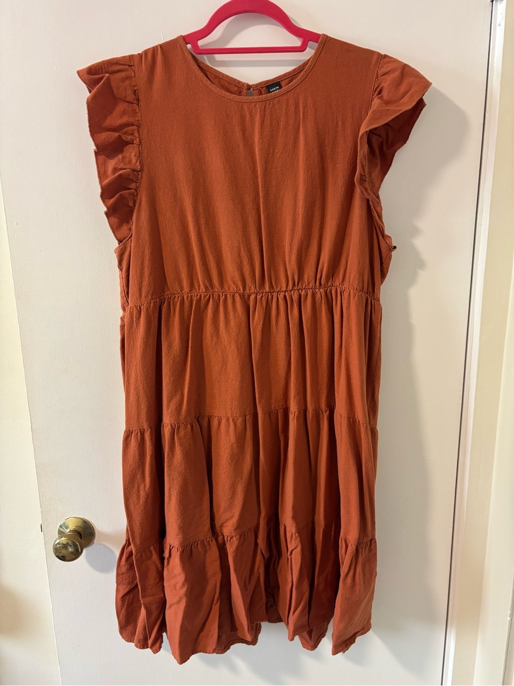 Shein Curve Orange Babydoll Dress